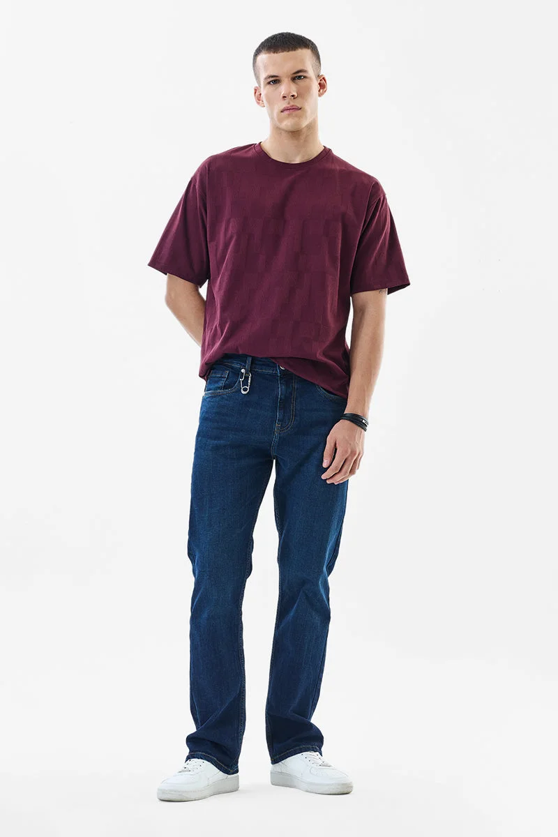 سنيتش Straight Fit Stretch Washed Jeans